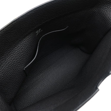 エルメス HERMES ヴィドポッシュ ブラック×ジョーヌナプル トゴ ショルダーバッグ シルバー金具 黒 黄色 クロスボディ