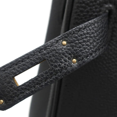 エルメス HERMES バーキン35 ブラック トゴ ハンドバッグ ゴールド金具 黒