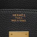 エルメス HERMES バーキン35 ブラック トゴ ハンドバッグ ゴールド金具 黒