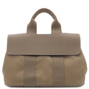 エルメス HERMES ヴァルパライソ PM エトゥープ トワルシェブロン スイフト ハンドバッグ シルバー金具 グレージュ