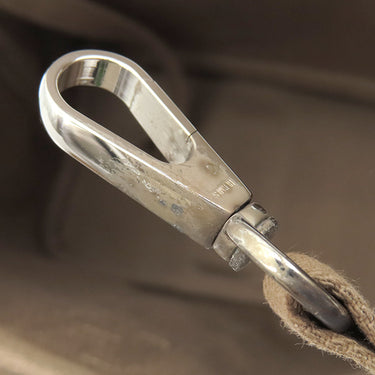 エルメス HERMES ヴァルパライソ PM エトゥープ トワルシェブロン スイフト ハンドバッグ シルバー金具 グレージュ