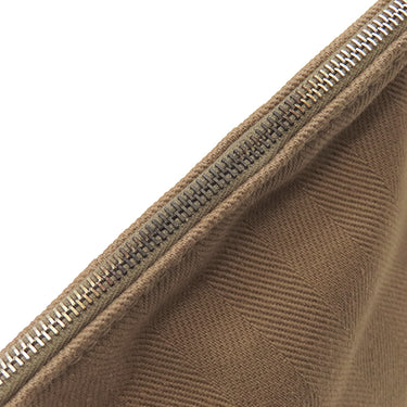 エルメス HERMES ヴァルパライソ PM エトゥープ トワルシェブロン スイフト ハンドバッグ シルバー金具 グレージュ