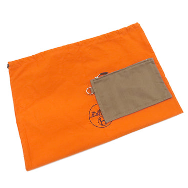 エルメス HERMES ヴァルパライソ PM エトゥープ トワルシェブロン スイフト ハンドバッグ シルバー金具 グレージュ