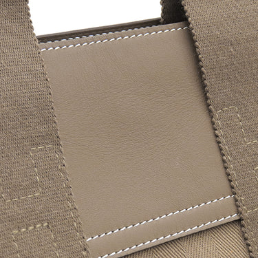 エルメス HERMES ヴァルパライソ PM エトゥープ トワルシェブロン スイフト ハンドバッグ シルバー金具 グレージュ