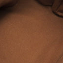 エルメス HERMES サクソー MM ブラウン×ベージュ トワルアッシュ ハンドバッグ シルバー金具 茶 トワルH