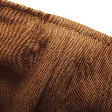 エルメス HERMES サクソー MM ブラウン×ベージュ トワルアッシュ ハンドバッグ シルバー金具 茶 トワルH