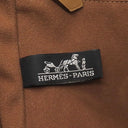 エルメス HERMES サクソー MM ブラウン×ベージュ トワルアッシュ ハンドバッグ シルバー金具 茶 トワルH