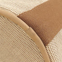 エルメス HERMES サクソー MM ブラウン×ベージュ トワルアッシュ ハンドバッグ シルバー金具 茶 トワルH