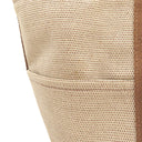 エルメス HERMES サクソー MM ブラウン×ベージュ トワルアッシュ ハンドバッグ シルバー金具 茶 トワルH