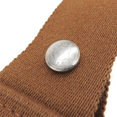 エルメス HERMES サクソー MM ブラウン×ベージュ トワルアッシュ ハンドバッグ シルバー金具 茶 トワルH