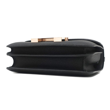 エルメス HERMES コンスタンス3 ミニ ミロワール ブラック ヴォーエプソン ショルダーバッグ ローズゴールド金具 黒 ピンクゴールド