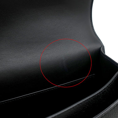 エルメス HERMES コンスタンス3 ミニ ミロワール ブラック ヴォーエプソン ショルダーバッグ ローズゴールド金具 黒 ピンクゴールド