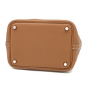 エルメス HERMES ピコタンロック PM ゴールド トリヨンクレマンス ハンドバッグ シルバー金具 茶