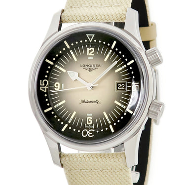 腕時計 ロンジン LONGINES レジェンドダイバー ヘリテージシリーズ L3.774.4.30.2 自動巻き メンズ 未使用 デイト インナー回転ベゼル