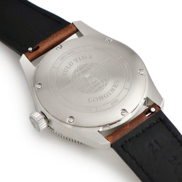 腕時計 ロンジン LONGINES スピリット ズールータイム L3.802.4.53.2 自動巻き メンズ 新品未使用 デイト ブラック 黒 アラビア GMT