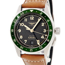 腕時計 ロンジン LONGINES スピリット ズールータイム L3.802.4.63.2 自動巻き メンズ 新品未使用 デイト 黒 緑 アラビア GMT