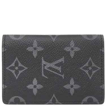 ルイヴィトン LOUIS VUITTON オーガナイザー ドゥ ポッシュ M61696 モノグラムエクリプス モノグラムエクリプスキャンパス カードケース 黒 名刺入れ