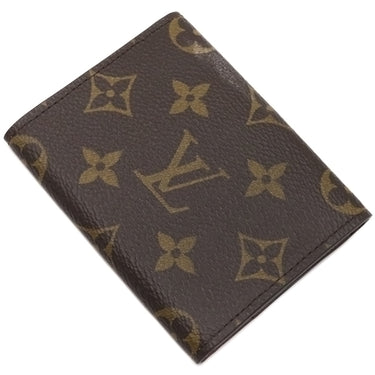 ルイヴィトン LOUIS VUITTON アンヴェロップ カルト ドゥ ヴィジット M63801 モノグラム モノグラムキャンバス カードケース ゴールド金具 茶 名刺入れ 定期入れ