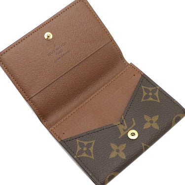 ルイヴィトン LOUIS VUITTON アンヴェロップ カルト ドゥ ヴィジット M63801 モノグラム モノグラムキャンバス カードケース ゴールド金具 茶 名刺入れ 定期入れ