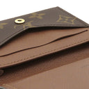 ルイヴィトン LOUIS VUITTON アンヴェロップ カルト ドゥ ヴィジット M63801 モノグラム モノグラムキャンバス カードケース ゴールド金具 茶 名刺入れ 定期入れ