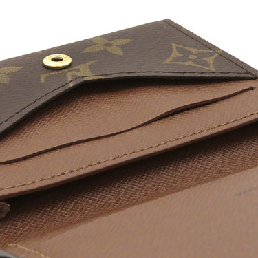 ルイヴィトン LOUIS VUITTON アンヴェロップ カルト ドゥ ヴィジット M63801 モノグラム モノグラムキャンバス カードケース ゴールド金具 茶 名刺入れ 定期入れ