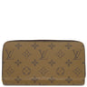 ルイヴィトン LOUIS VUITTON ジッピー ウォレット M82444 モノグラムリバース レザー モノグラムリバースキャンバス 長財布 ゴールド金具 茶 ラウンドファスナー