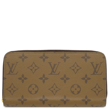 ルイヴィトン LOUIS VUITTON ジッピー ウォレット M82444 モノグラムリバース レザー モノグラムリバースキャンバス 長財布 ゴールド金具 茶 ラウンドファスナー