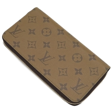 ルイヴィトン LOUIS VUITTON ジッピー ウォレット M82444 モノグラムリバース レザー モノグラムリバースキャンバス 長財布 ゴールド金具 茶 ラウンドファスナー