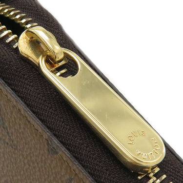 ルイヴィトン LOUIS VUITTON ジッピー ウォレット M82444 モノグラムリバース レザー モノグラムリバースキャンバス 長財布 ゴールド金具 茶 ラウンドファスナー
