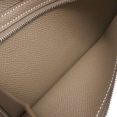 エルメス HERMES ベアンスフレ エトゥープ ヴォーエプソン 長財布 シルバー金具 グレージュ 二つ折り財布