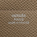 エルメス HERMES ベアンスフレ エトゥープ ヴォーエプソン 長財布 シルバー金具 グレージュ 二つ折り財布