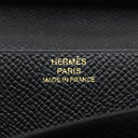 エルメス HERMES ベアンスフレ ブラック ヴォーエプソン 長財布 ゴールド金具 黒 二つ折り財布