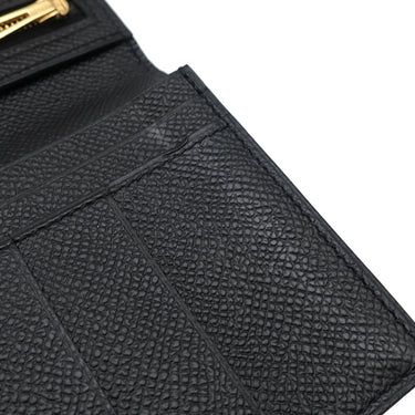 エルメス HERMES ベアンスフレ ブラック ヴォーエプソン 長財布 ゴールド金具 黒 二つ折り財布