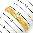 エルメス HERMES エマイユ PM イエロー×ゴールド メタル 七宝焼き バングル ゴールド金具 花柄