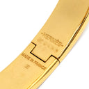 エルメス HERMES クリックH PM ホワイト×ゴールド メタル エナメル ブレスレット ゴールド金具 Hブレス 白