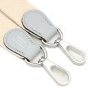 エルメス HERMES バンドリエール ナタ×ブルーペール キャンバス トリヨンクレマンス ショルダーストラップ シルバー金具 アイボリー 水色 バイカラー