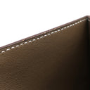 エルメス HERMES ベアンコンパクト エトゥープ ヴォーエプソン 二つ折り財布 ゴールド金具 グレージュ