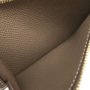 エルメス HERMES ベアンコンパクト エトゥープ ヴォーエプソン 二つ折り財布 ゴールド金具 グレージュ