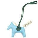 エルメス HERMES ロデオPM セレスト×クレ×マラカイト アニューミロ バッグチャーム 水色 アイボリー 緑