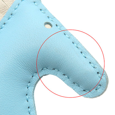 エルメス HERMES ロデオPM セレスト×クレ×マラカイト アニューミロ バッグチャーム 水色 アイボリー 緑