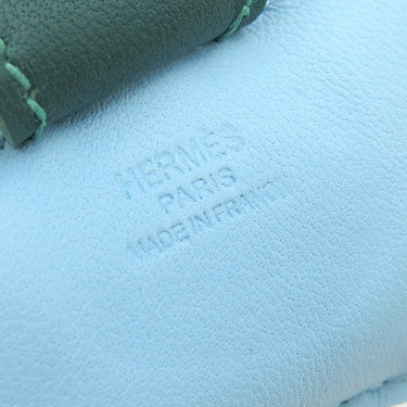 エルメス HERMES ロデオPM セレスト×クレ×マラカイト アニューミロ バッグチャーム 水色 アイボリー 緑