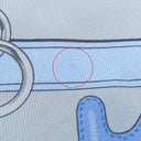 エルメス HERMES ツイリー ブルージーン×ホワイト×ミール シルク スカーフ 【BRIDES ET GRIS GRIS/馬勒とチャーム】