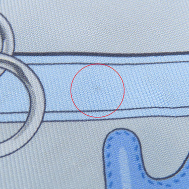 エルメス HERMES ツイリー ブルージーン×ホワイト×ミール シルク スカーフ 【BRIDES ET GRIS GRIS/馬勒とチャーム】