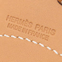 エルメス HERMES パドックボット ブーツ ナチュラルサブレ×カプシーヌ ヴォースイフト バトラー バッグチャーム シルバー金具 茶 オレンジ
