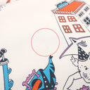 エルメス HERMES カレ90 CARRE ブルー×ホワイト×マルチカラー シルク スカーフ 【LA FOLLE PARADE/ラ フォル パラード】