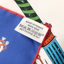 エルメス HERMES カレ90 CARRE ブルー×ホワイト×マルチカラー シルク スカーフ 【LA FOLLE PARADE/ラ フォル パラード】