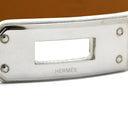 エルメス HERMES ケリー ドゥブルトゥール ホワイト×シルバー ヴォーエプソン GP S ブレスレット シルバー金具 白