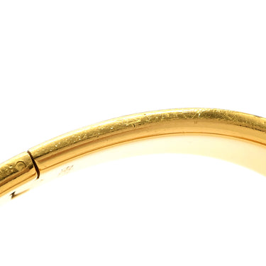 エルメス HERMES クリッククラックH GM H300001F 31GM ホワイト×ゴールド メタル エナメル ブレスレット ゴールド金具 Hブレス ラージ