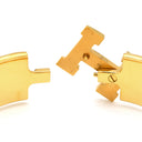 エルメス HERMES クリッククラックH GM H300001F 31GM ホワイト×ゴールド メタル エナメル ブレスレット ゴールド金具 Hブレス ラージ