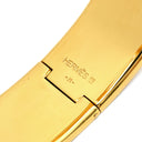 エルメス HERMES クリッククラックH GM H300001F 31GM ホワイト×ゴールド メタル エナメル ブレスレット ゴールド金具 Hブレス ラージ